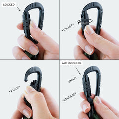 MADE TO ROAM Explorer Leash rugged hardware closeup: rustproof components for durable, long-lasting use.