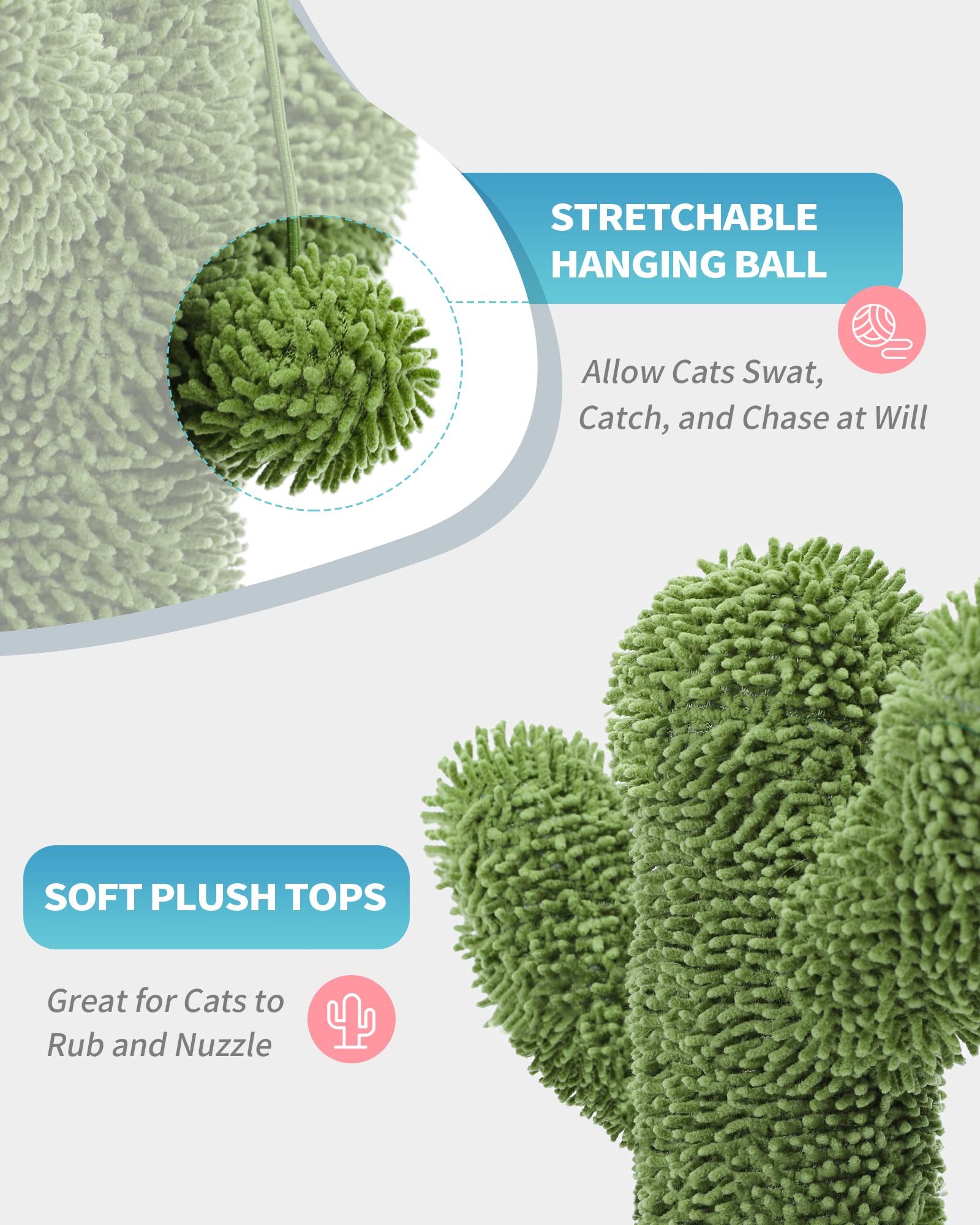 MADE 4 PETS ball hanging toy – interactive play for cats