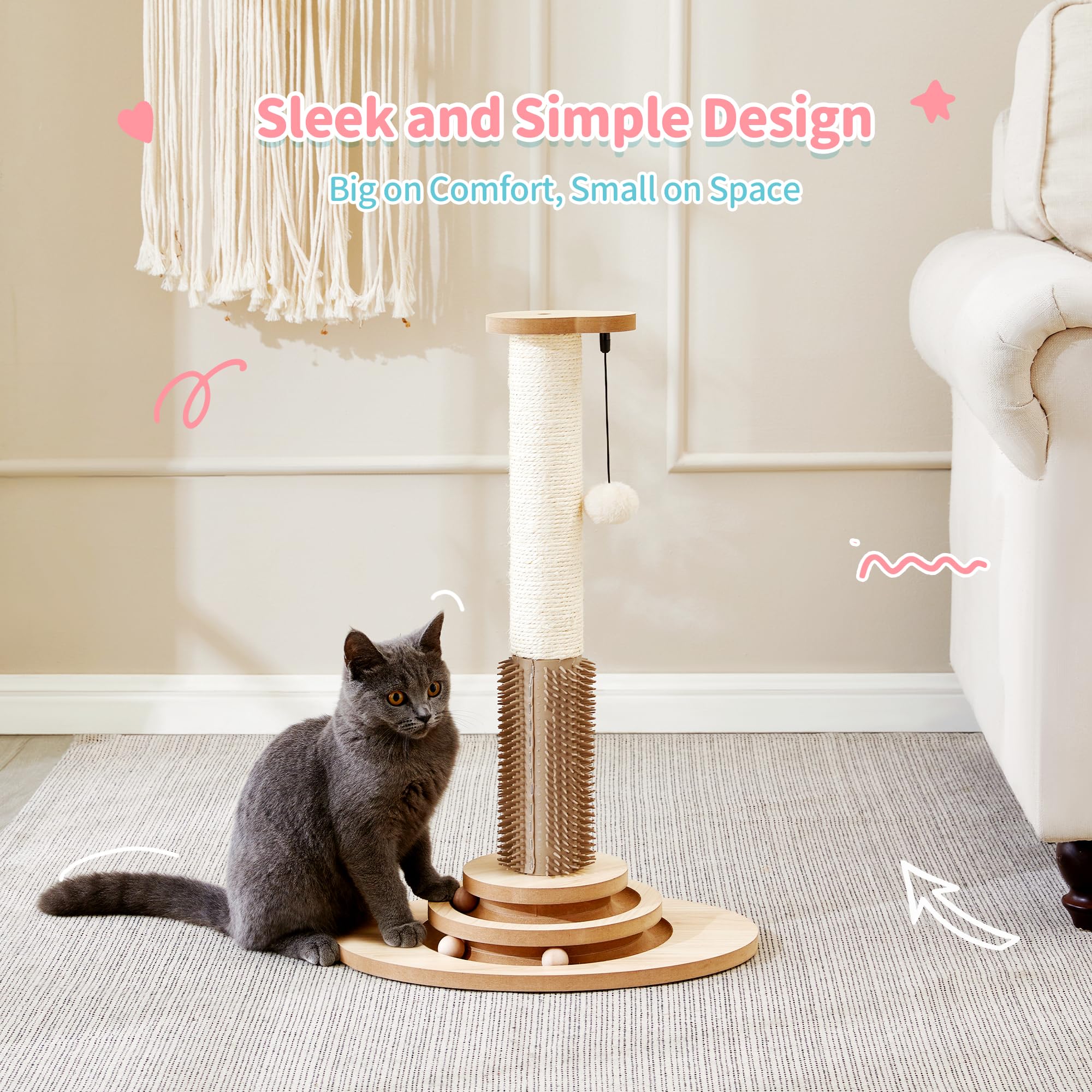 Overview of the base and upright post assembly in Made4Pets unit.
