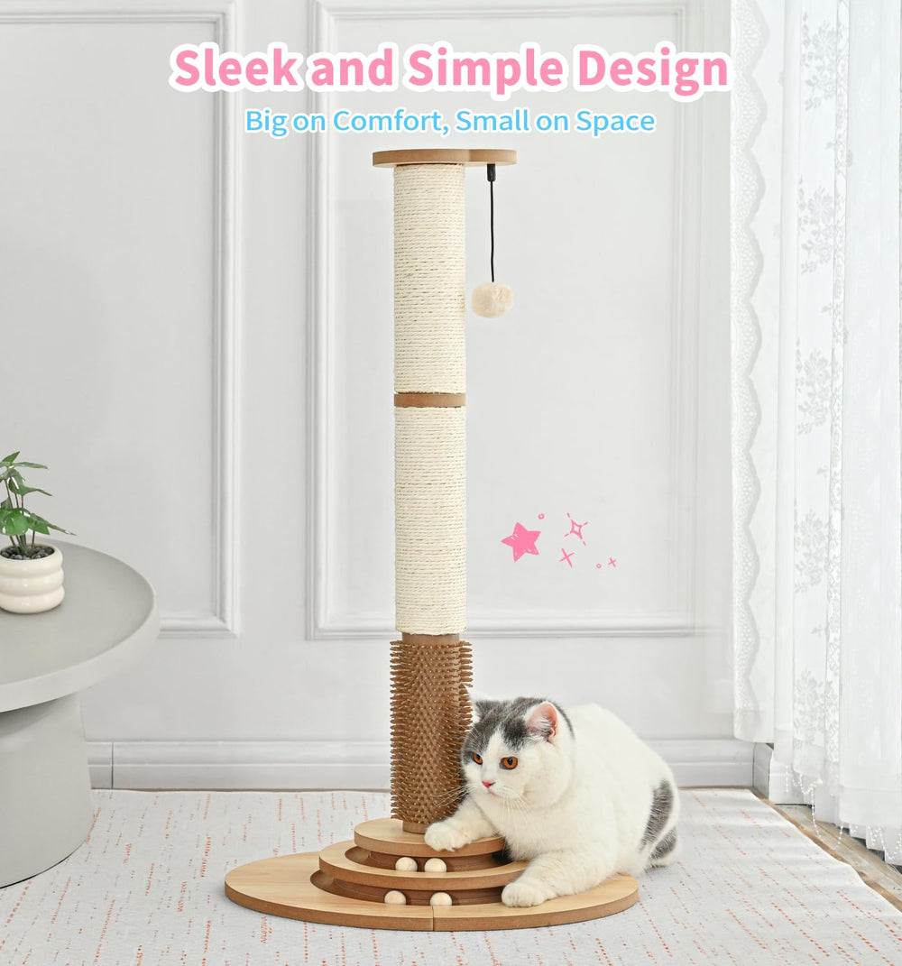 Made4Pets tall cat tree fits neatly in any room