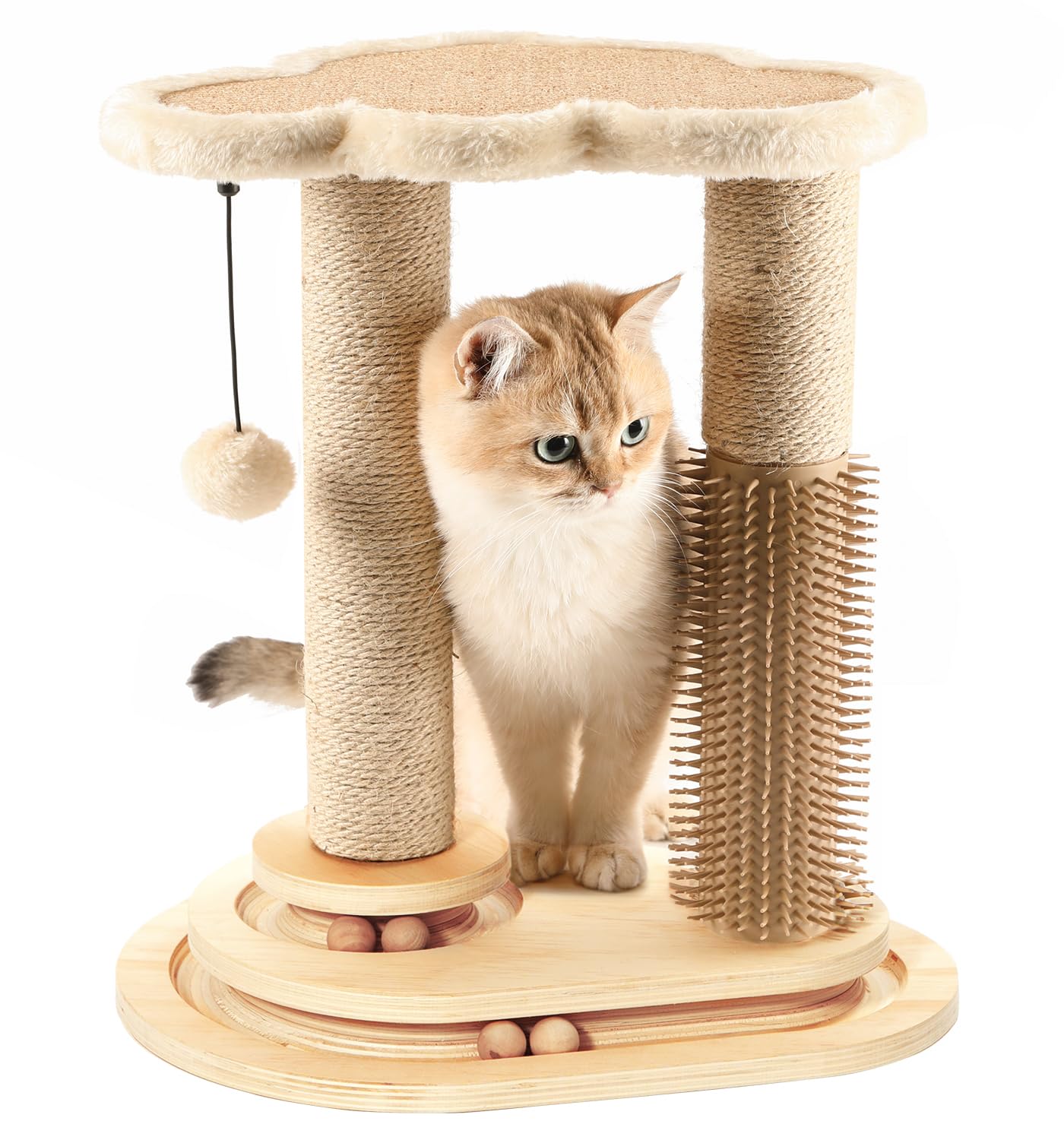 MADE 4 PETS cat scratching post sisal wrap provides durable scratching and furniture protection.