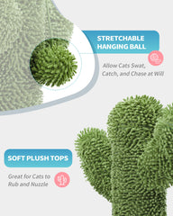 MADE 4 PETS dangling plush ball feature invites playful engagement for curious kittens.