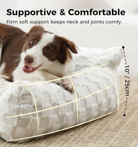 MADE 4 PETS dog couch bed checkered fabric blends with decor