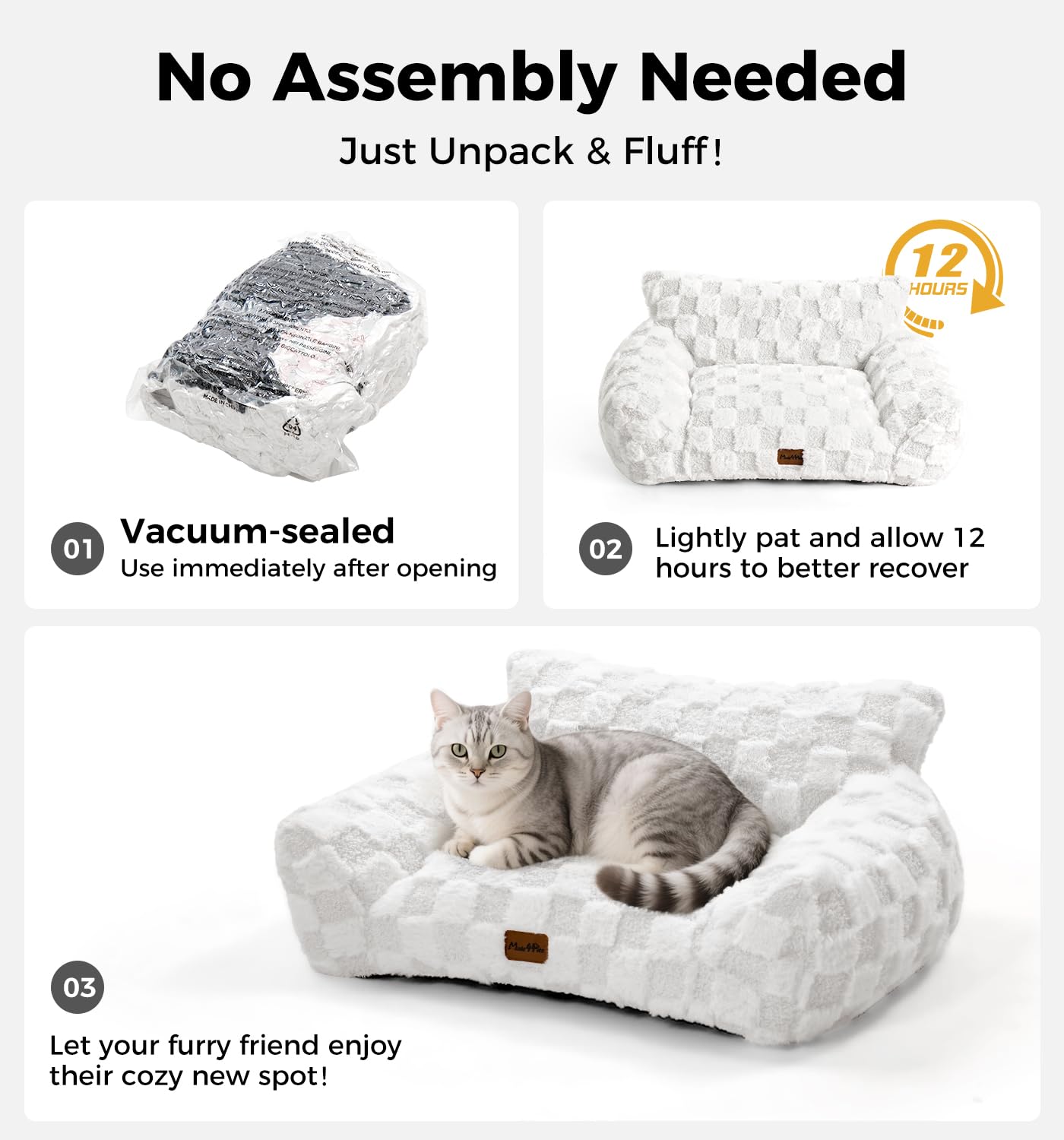 MADE 4 PETS dog couch bed easy cleaning reduces fur and odors