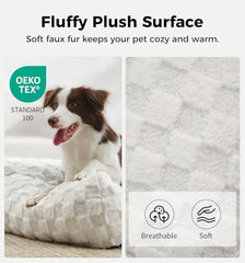 MADE 4 PETS dog couch bed side view shows raised sides for curling up