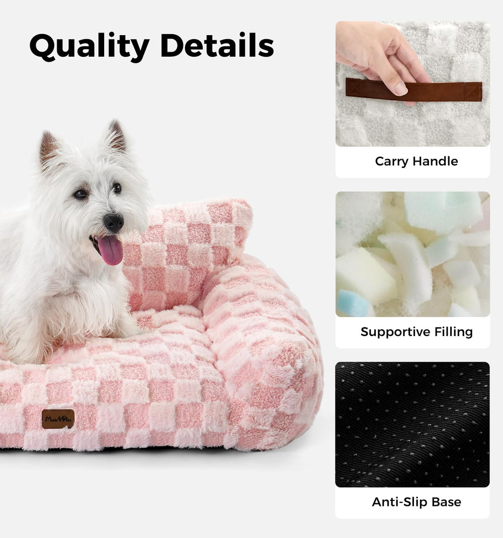 MADE 4 PETS pink medium non slip base keeps bed in place