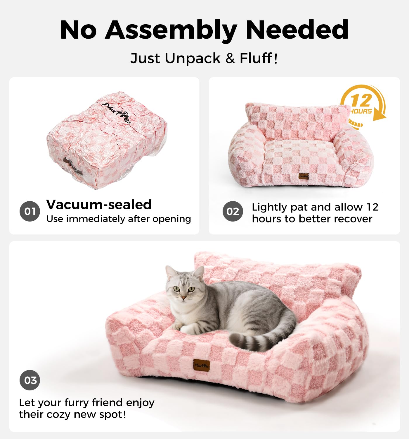 MADE 4 PETS pink medium product in room display cozy retreat