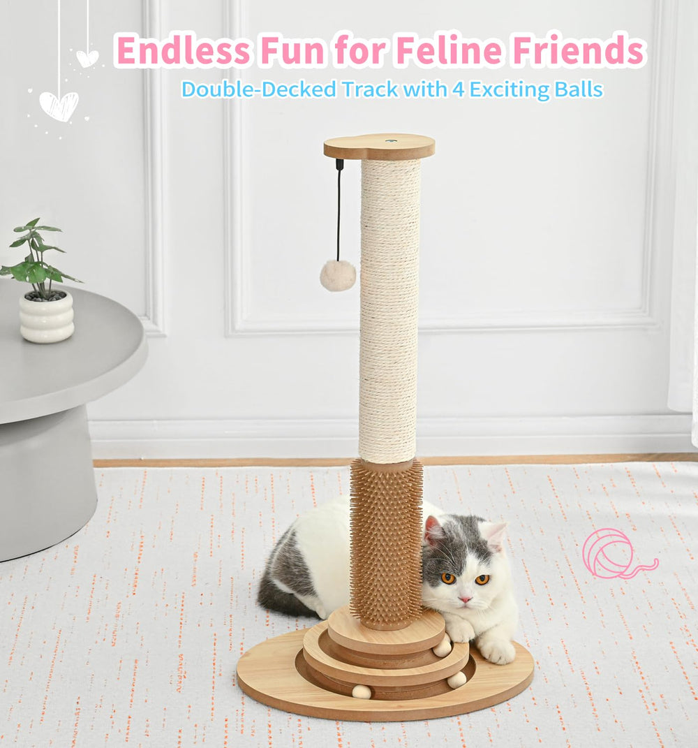 Made4Pets self-grooming brush feature for calm brushing sessions.