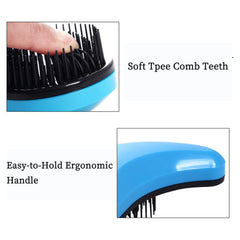 MAEELOU brush with soft bristles for soothing skin during grooming.