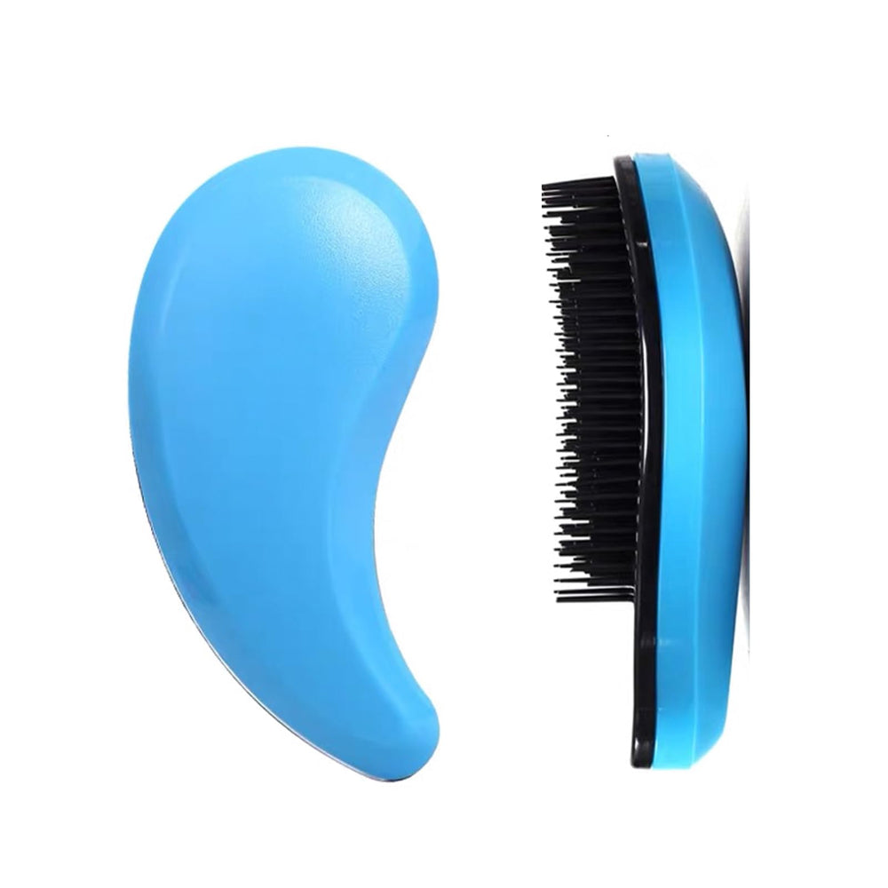 MAEELOU small dog brush with blue handle for gentle grooming sessions.