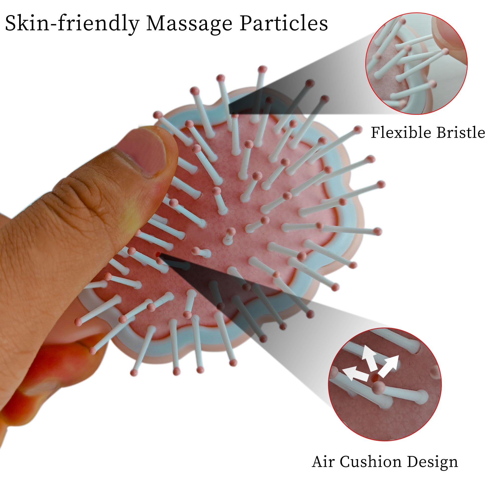 MAEELOU Gentle Cloud Brush air cushion detail with gentle, even pressure.