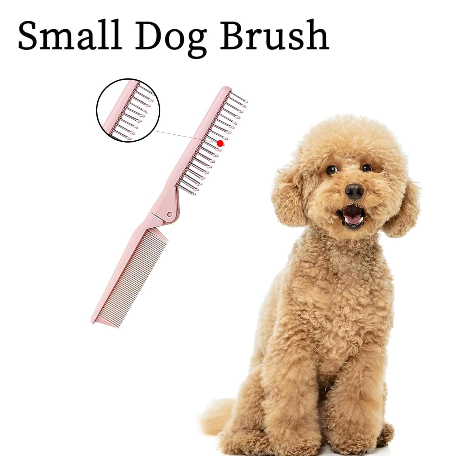 MAEELOU folding mechanism enables a compact travel-friendly grooming tool for on-the-go pet care