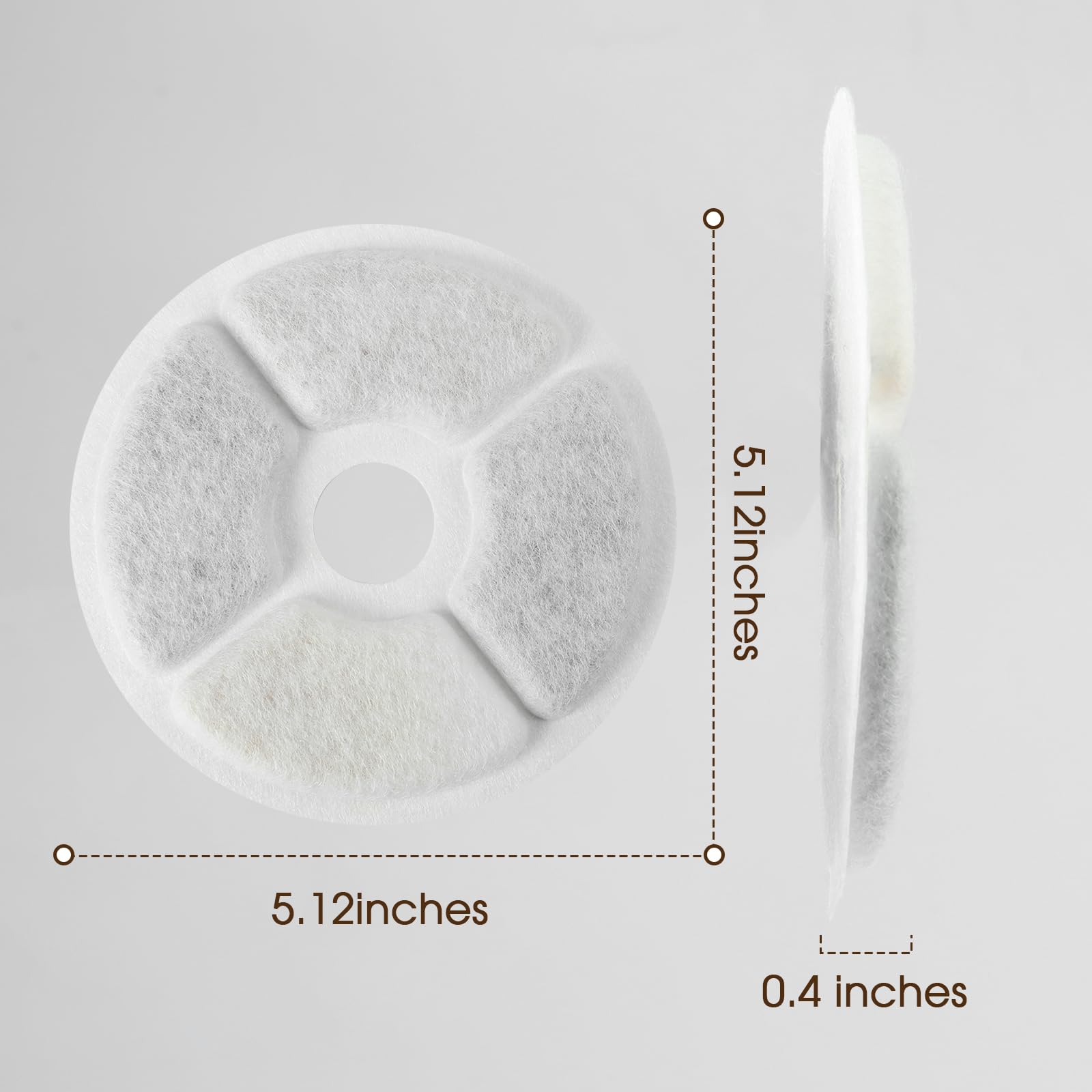 Magetang filter soaking and rinse—soak 5 minutes, rinse 30 seconds before use
