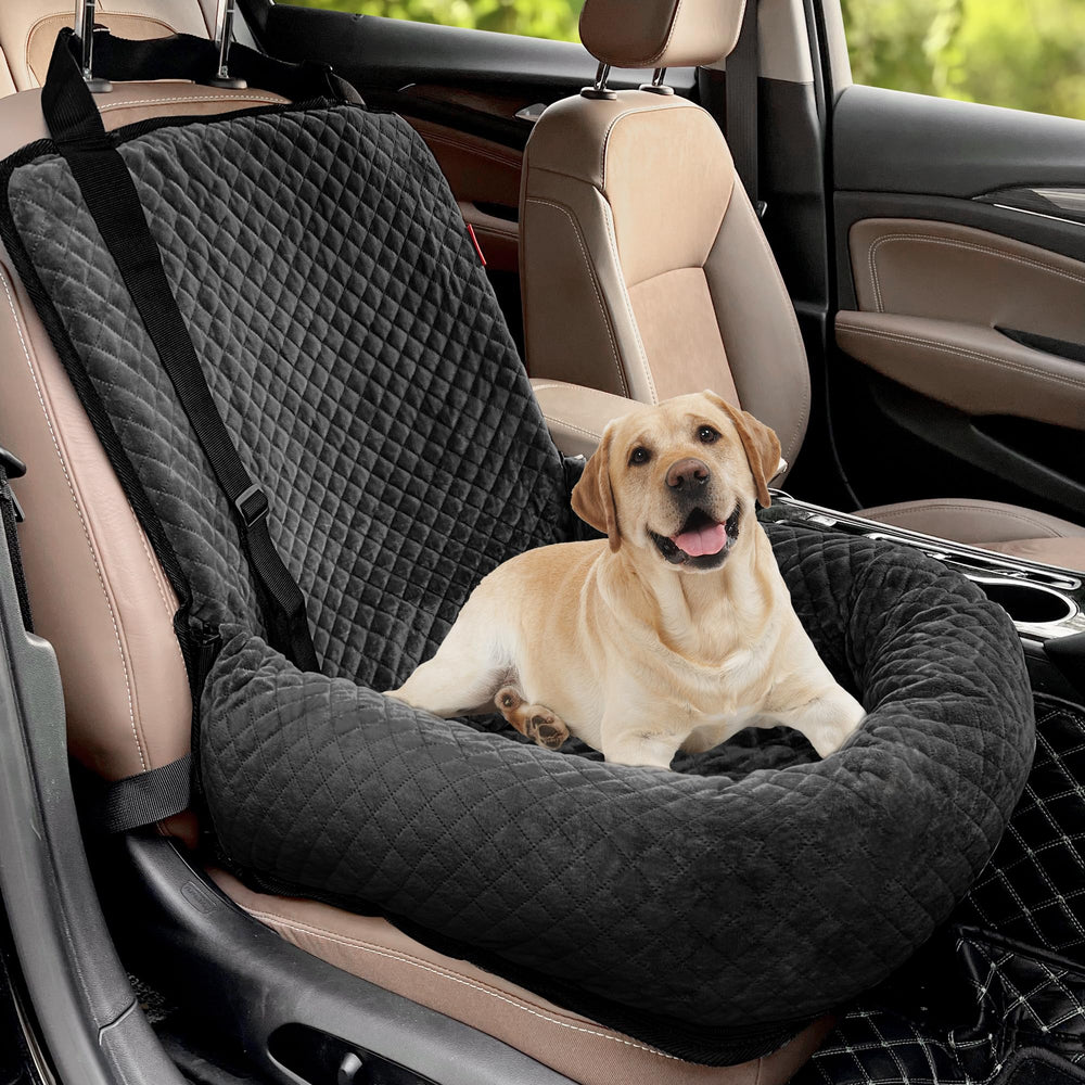 MagicFox dog car seat in compact setup provides secure travel for small and medium dogs.