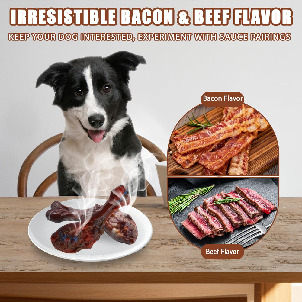 Magicorange beef-flavor nylon dog toy delivers flavorful gnaws and extended play.