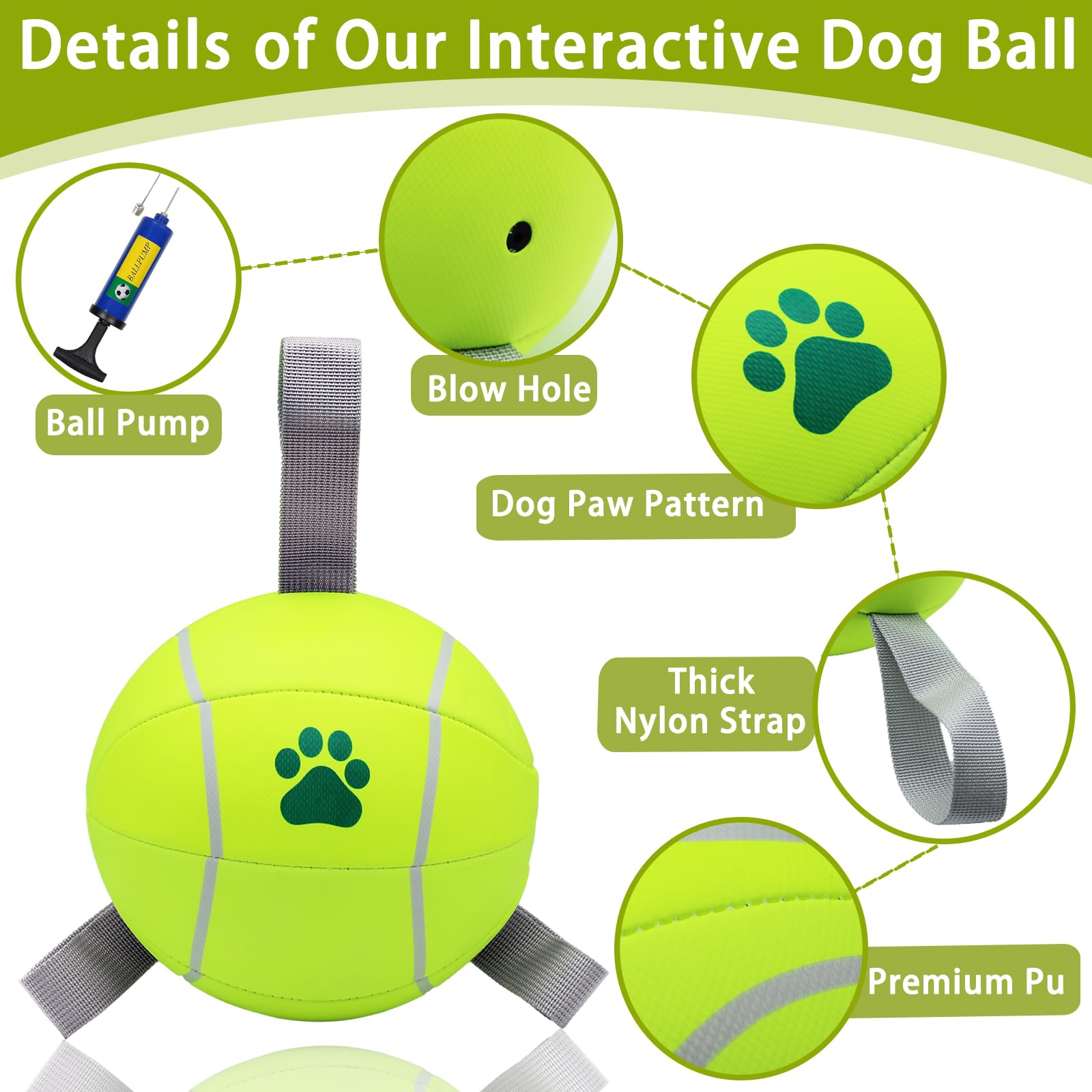 Magicorange 6-inch dog ball ready for water play with buoyant design.