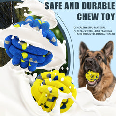 Magicorange dog balls floating on water for splash-free fetch.