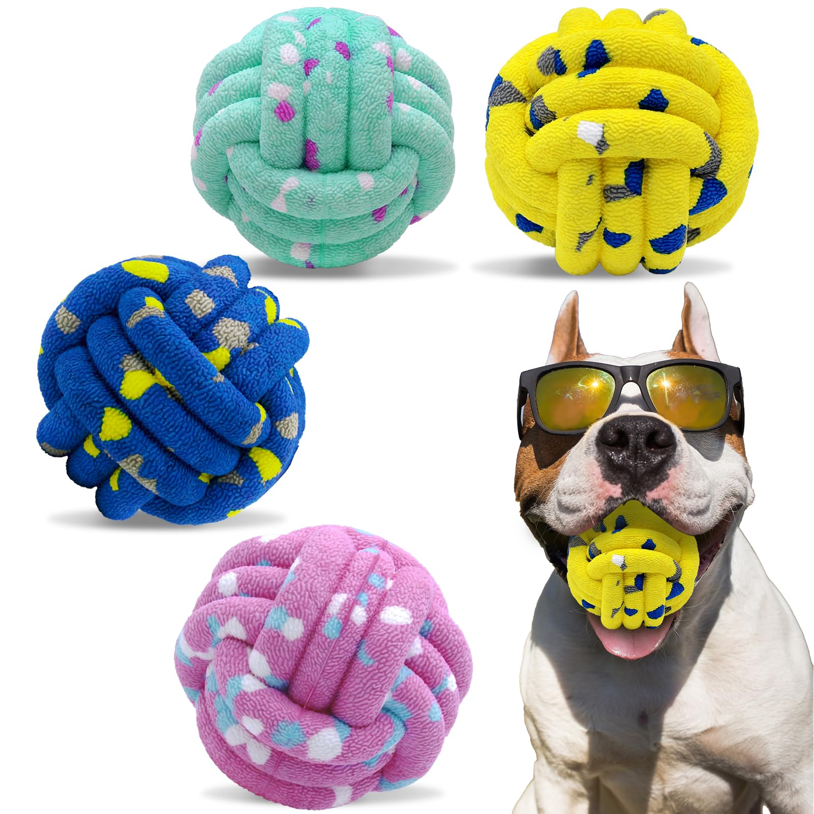 Magicorange dog balls pack in four colors for easy visibility during fetch
