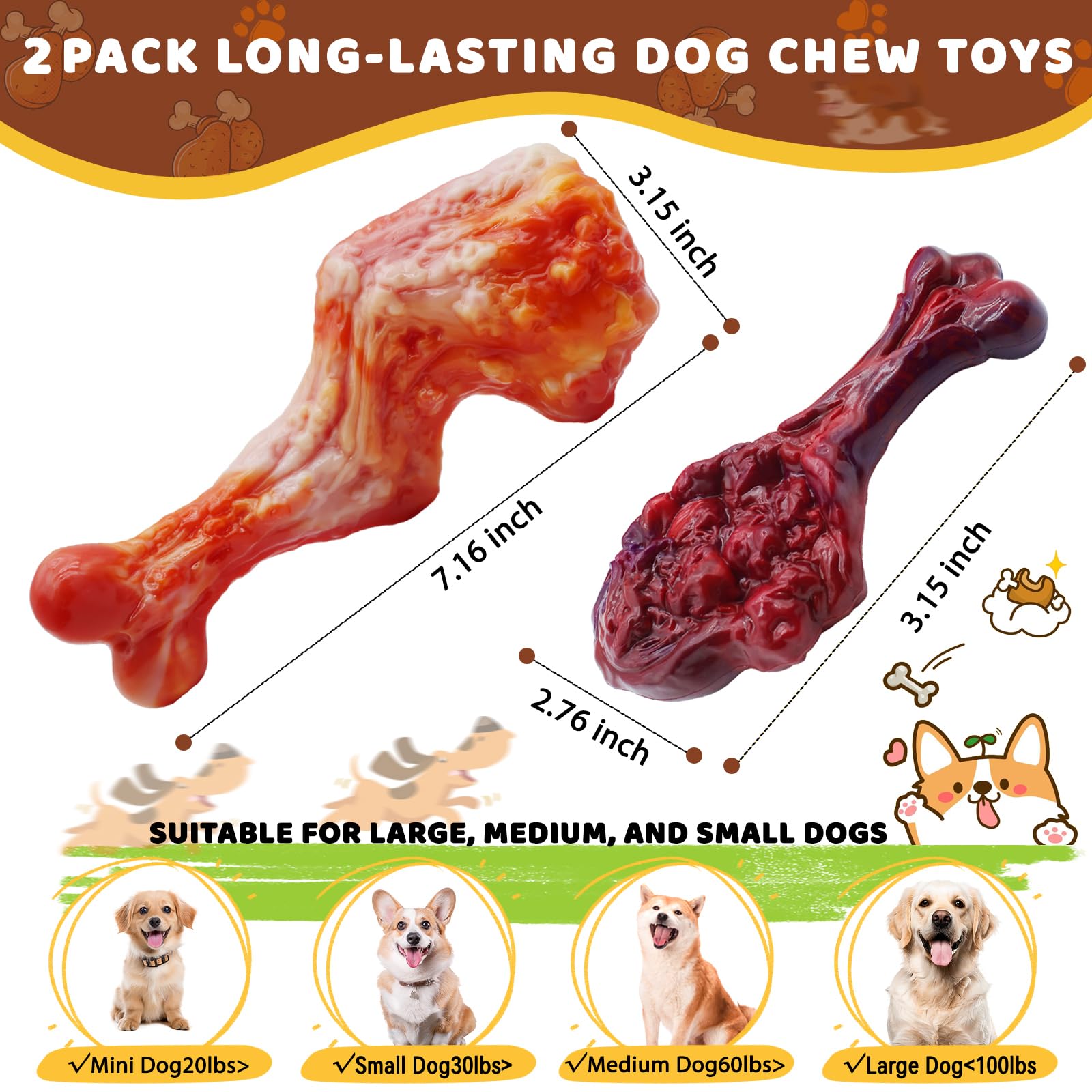 Magicorange bacon-flavored dog chew toy enhances chewing sessions