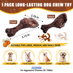 Magicorange dog chew toy with bacon flavor to attract chewing sessions