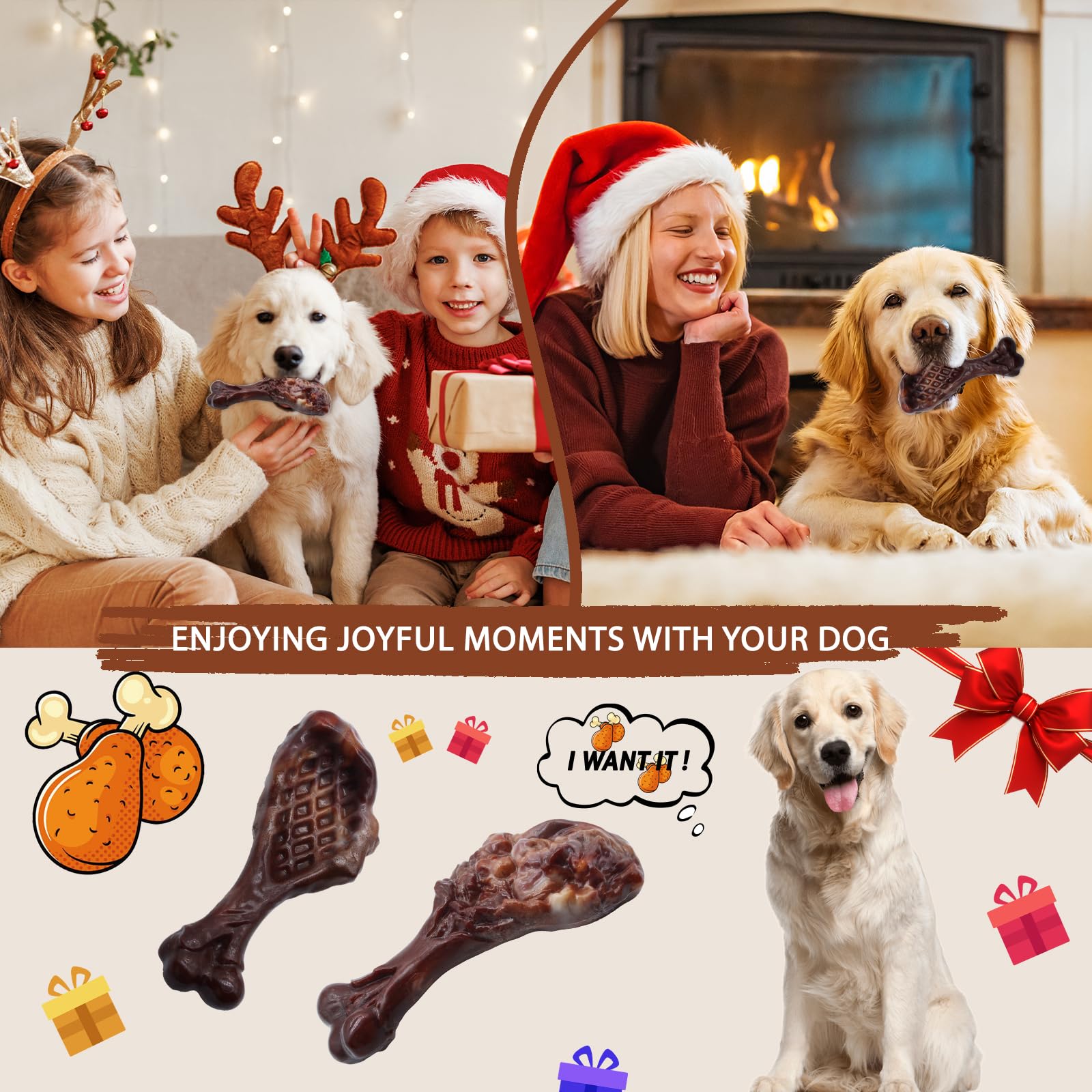 Magicorange dog chew toy featuring real beef flavor to boost engagement