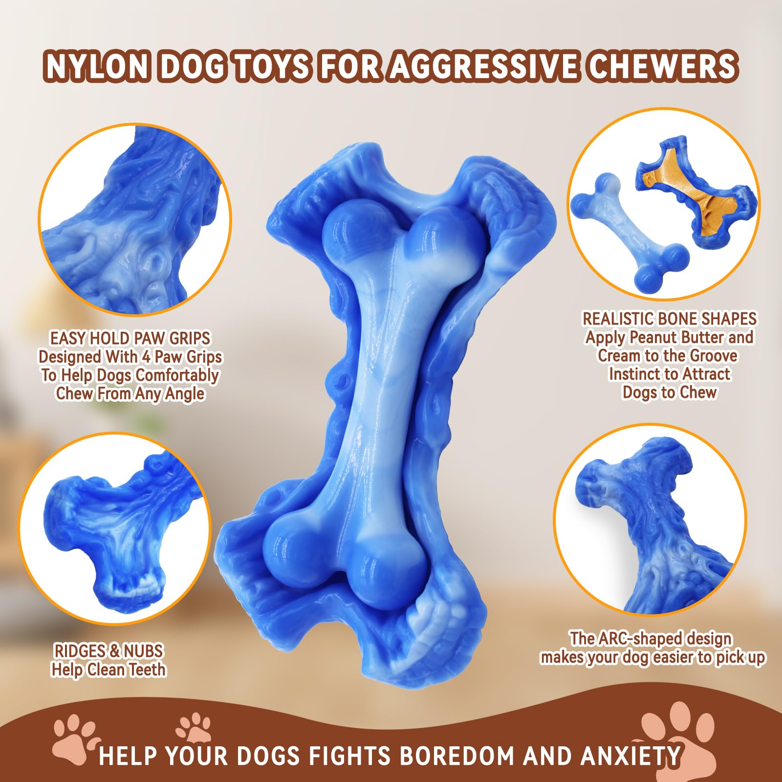 Magicorange peanut butter fill feature toy for enrichment and scent appeal