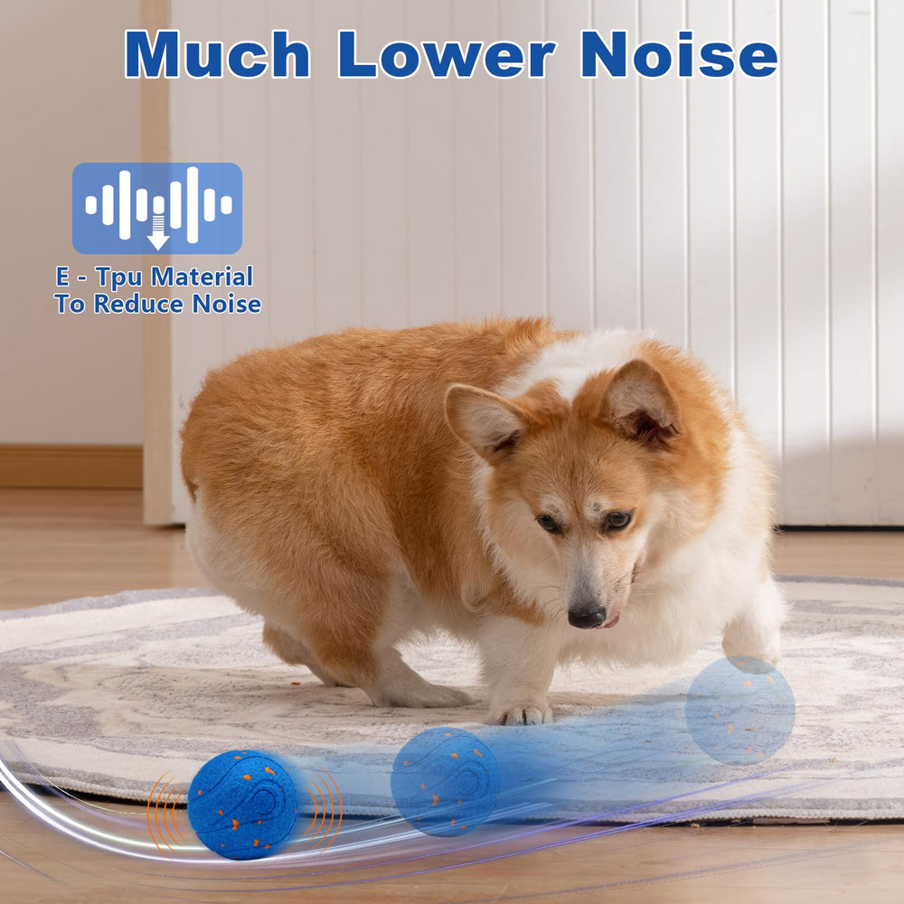 Magicorange interactive dog ball blue mode natural highlights spontaneous, short play sessions with automatic stop