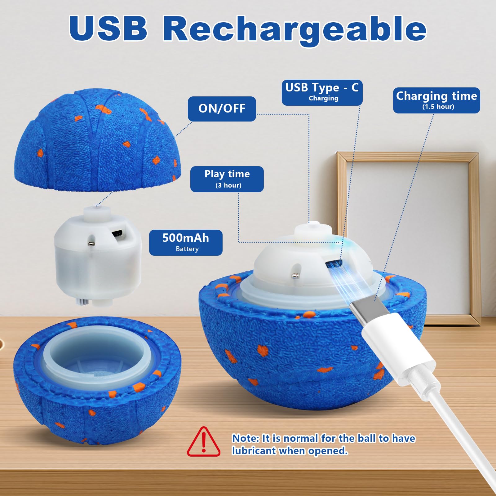 Magicorange interactive dog ball blue play-ideas encourage varied fetch and training routines