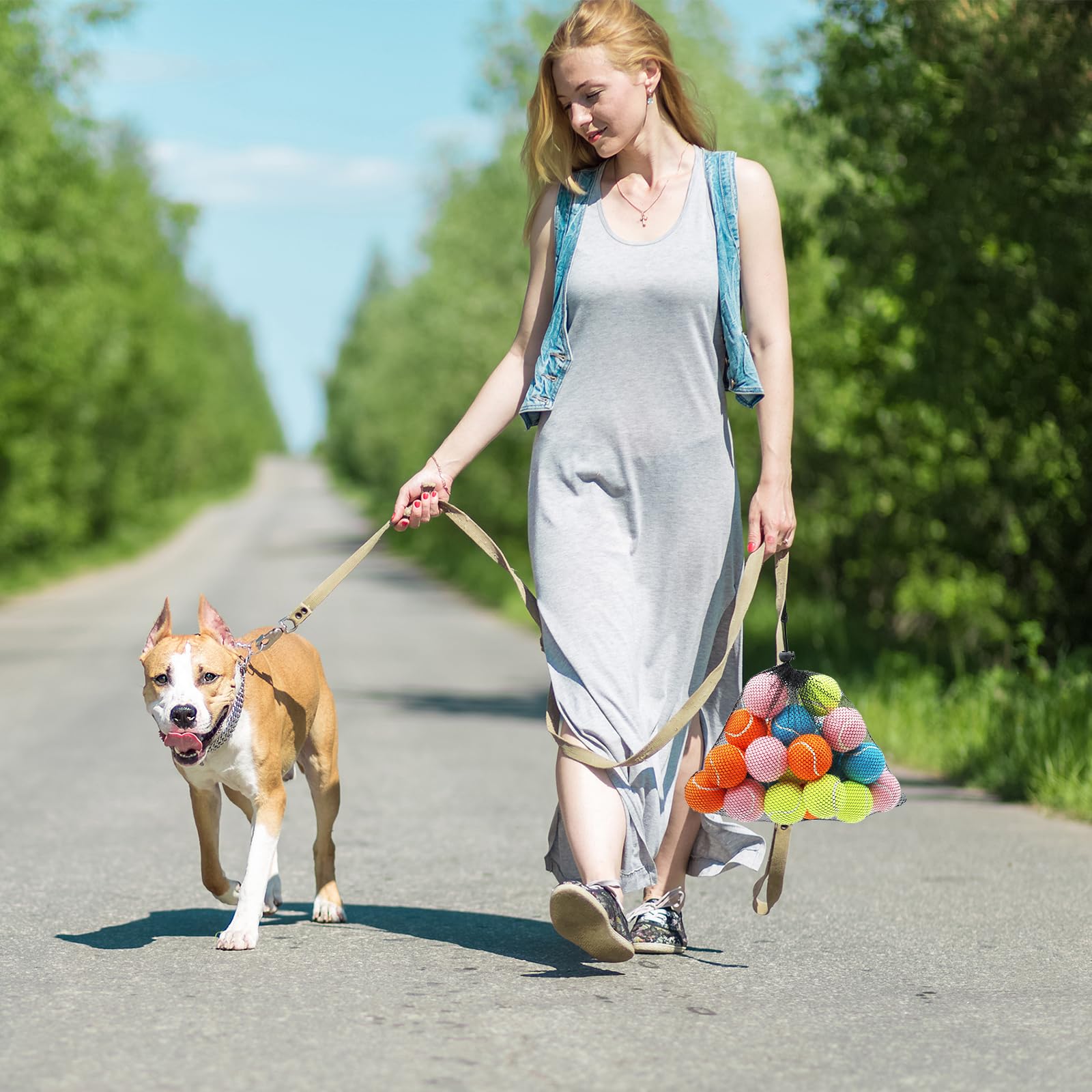 Magicorange mesh bag keeps balls organized for on-the-go adventures.