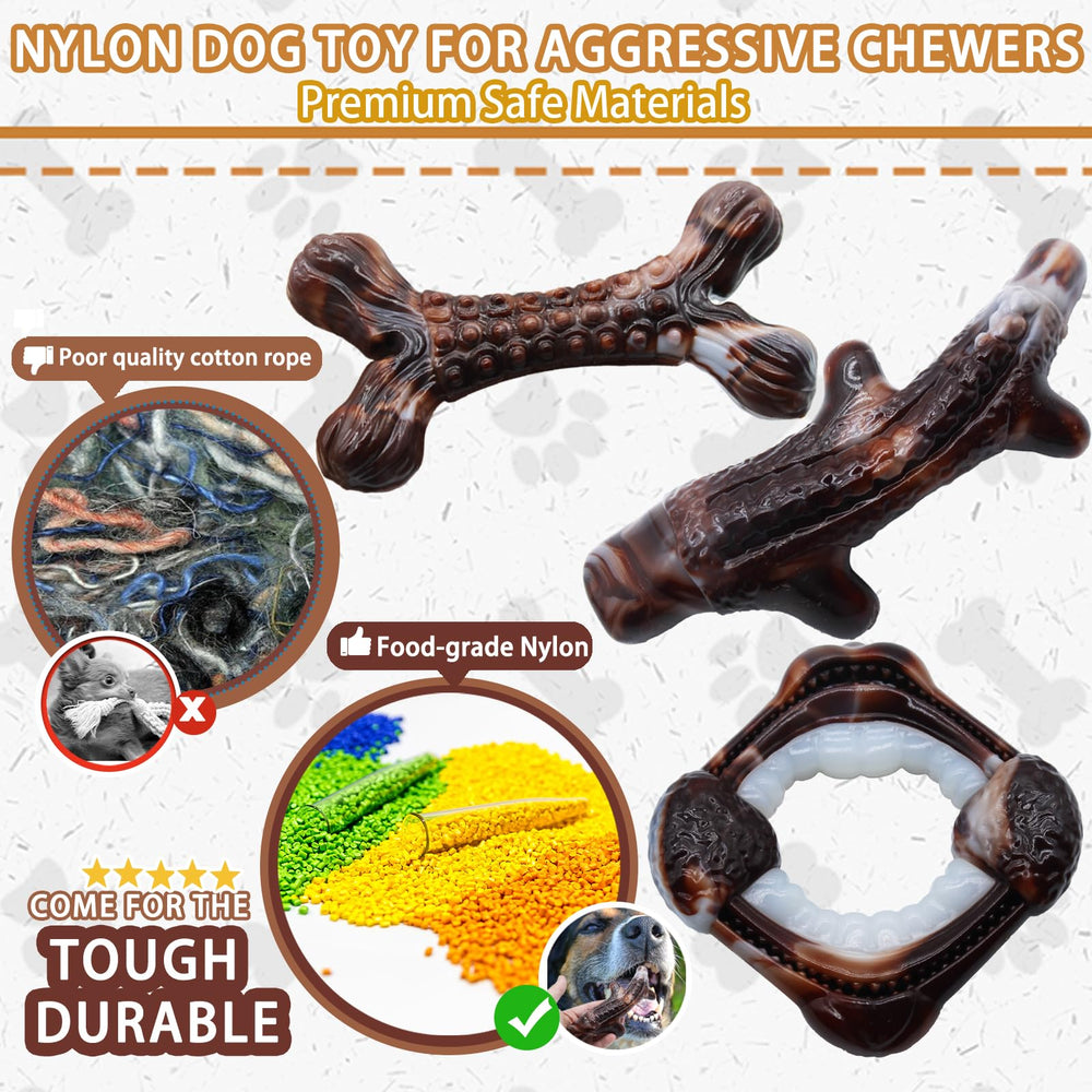 Magicorange safety-first nylon dog toy uses food-grade materials for safer chewing.