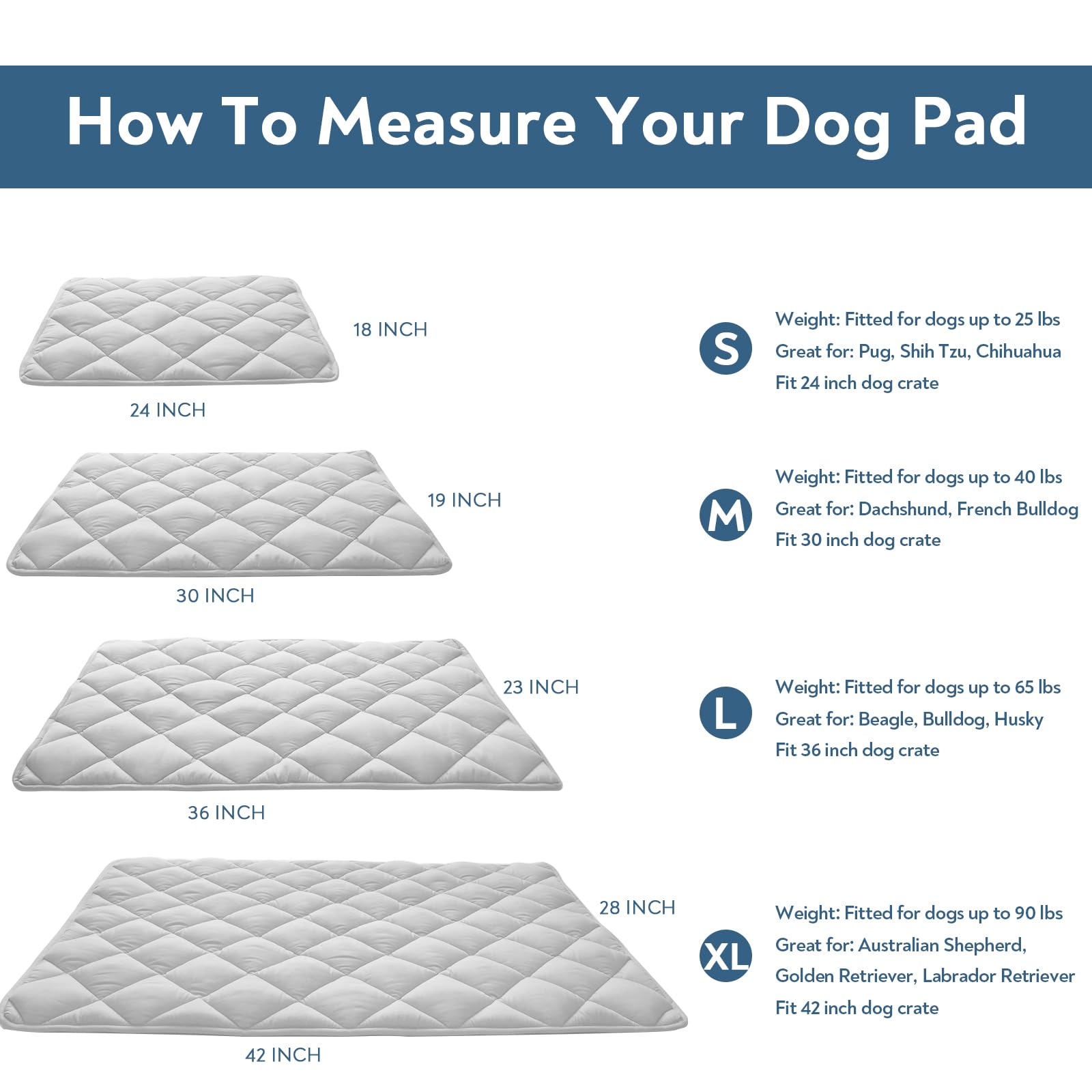 Magik & Kover dog crate pad machine washable for easy cleanup