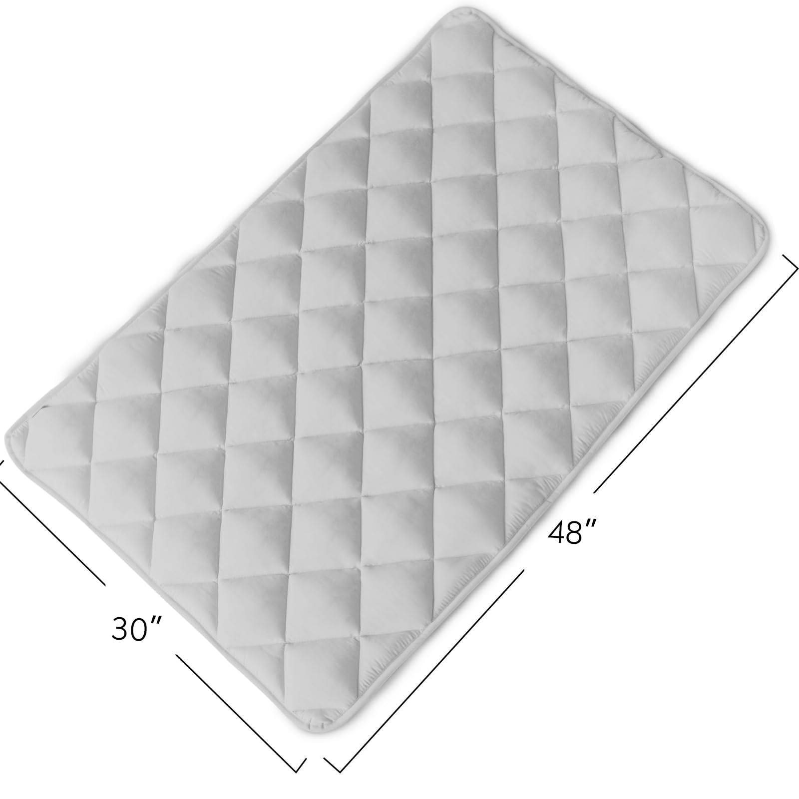 Magik & Kover crate pad soft top material in gray fabric