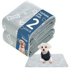 Magik & Kover washable pee pad 2-pack side view showing sturdy edges and size