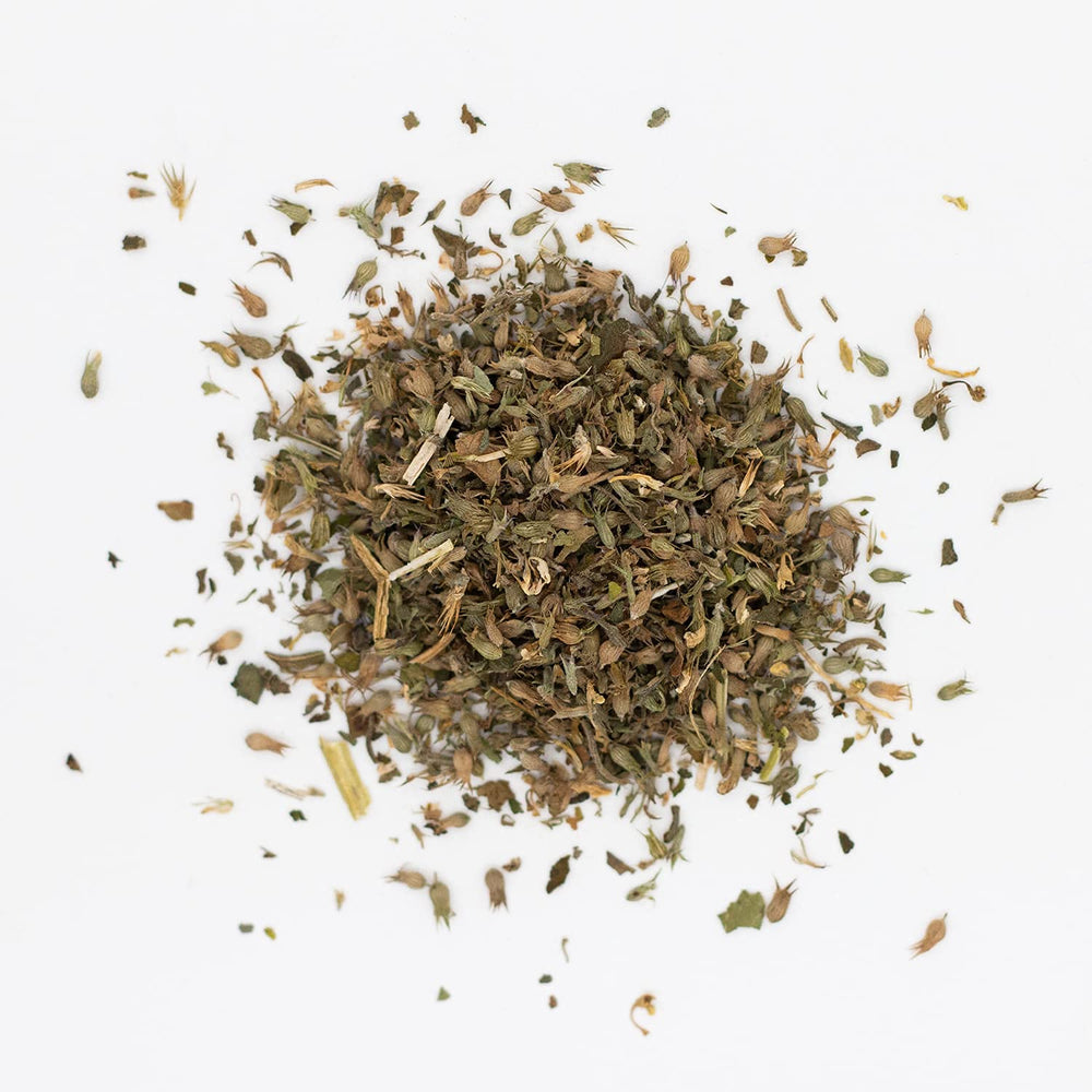 MagJo Naturals catnip dried leaves—vibrant plant material for pets or tea