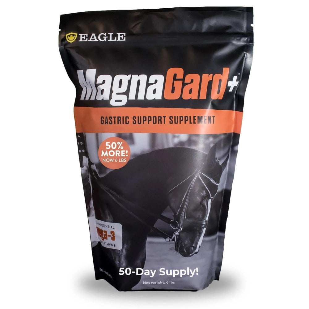 Magnagard Plus bag closeup showing 6-lb packaging for longer supply.