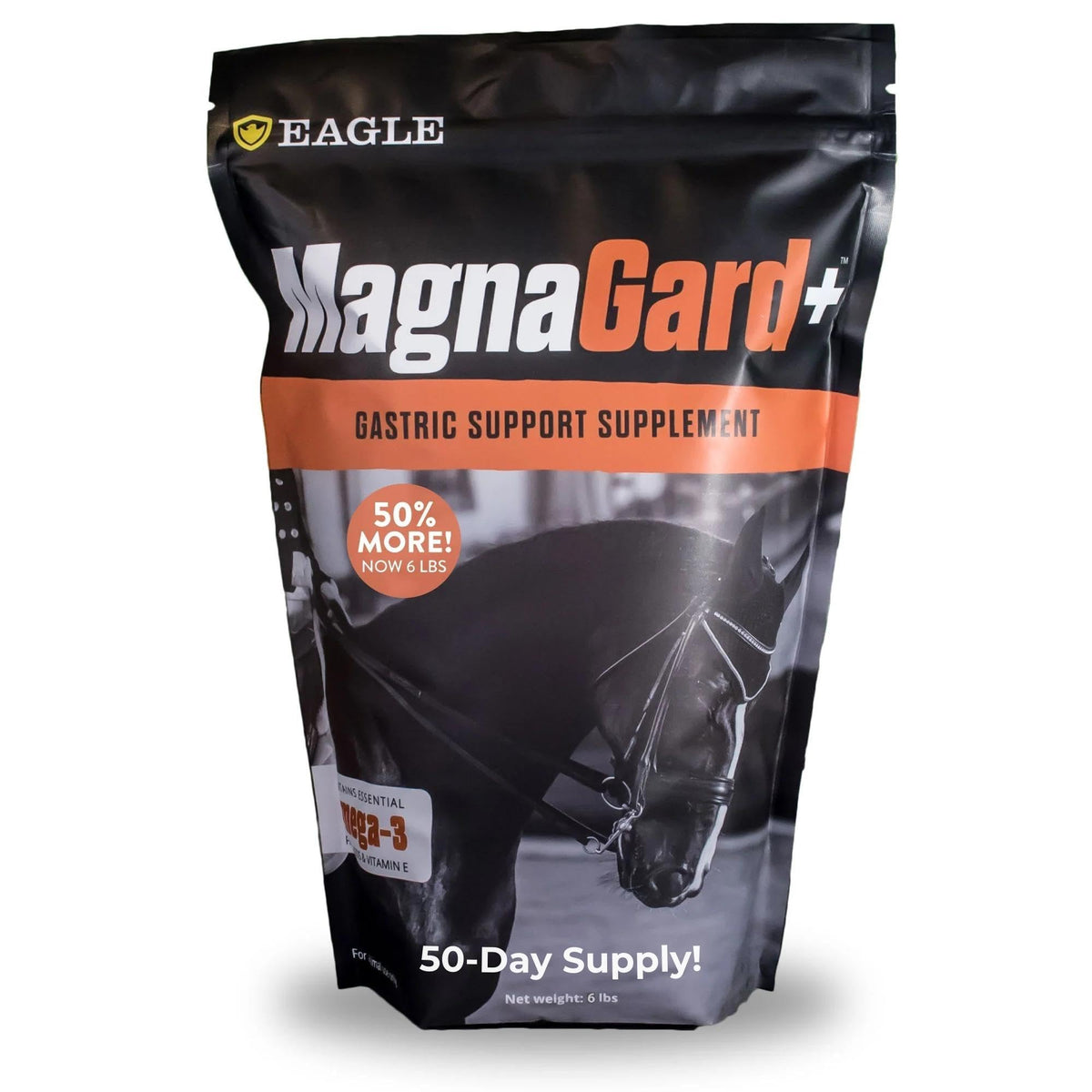 Magnagard Plus bag closeup showing 6-lb packaging for longer supply.