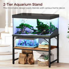 MAHANCRIS stand two-tier storage side view