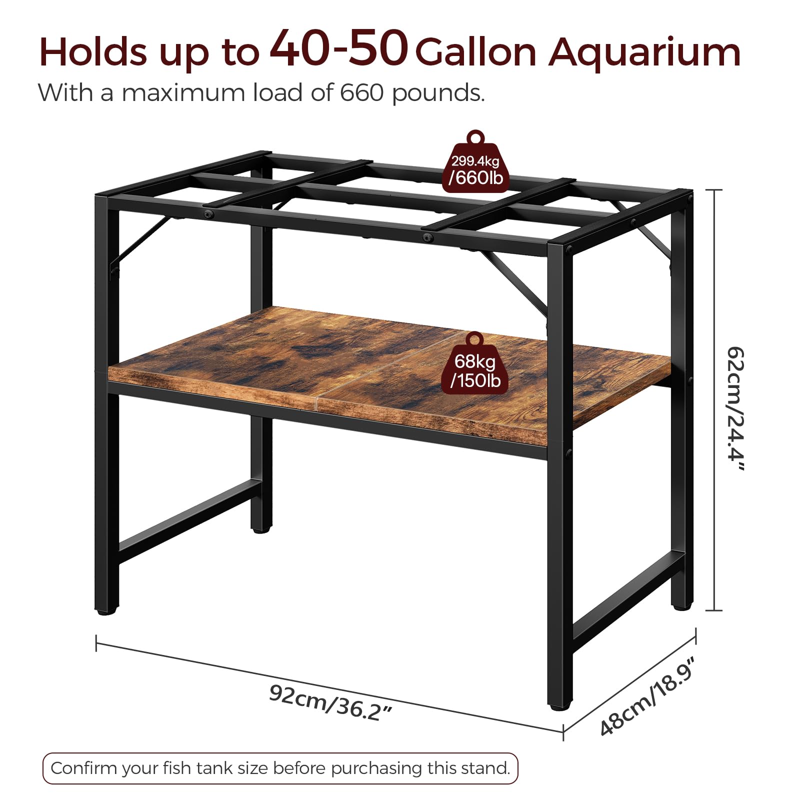 MAHANCRIS stand heavy-duty metal frame close-up