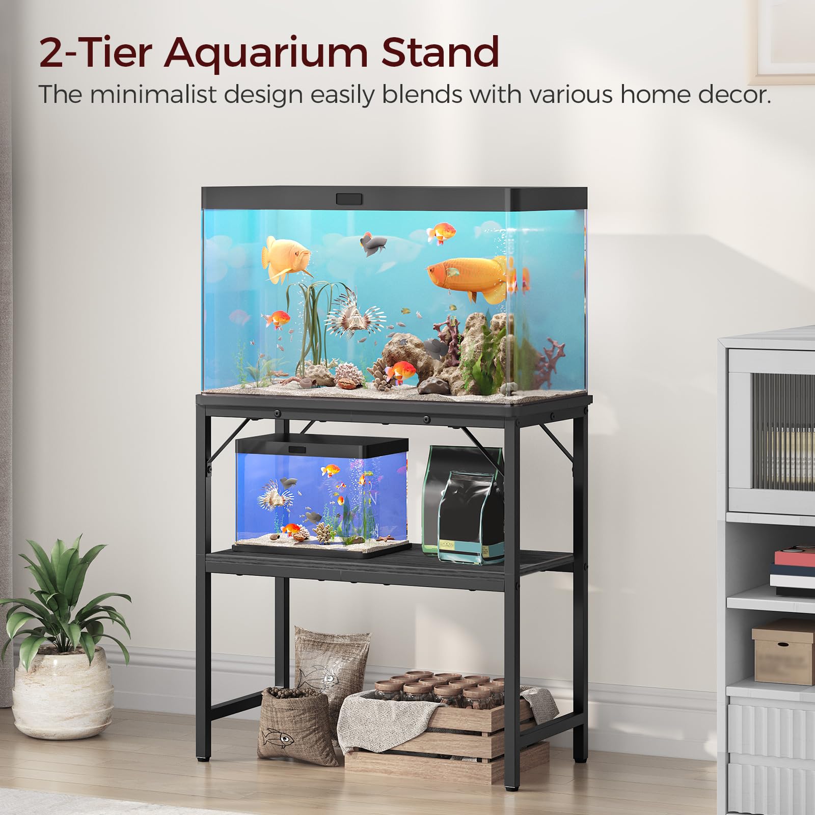 MAHANCRIS stand side profile; compact footprint for tight spaces.