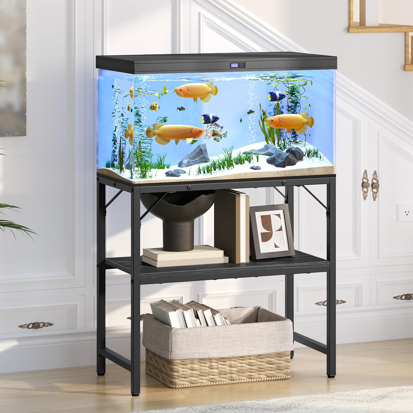 MAHANCRIS 30Gallon Stand top view shows a sturdy, stable base for a 30-gallon tank.