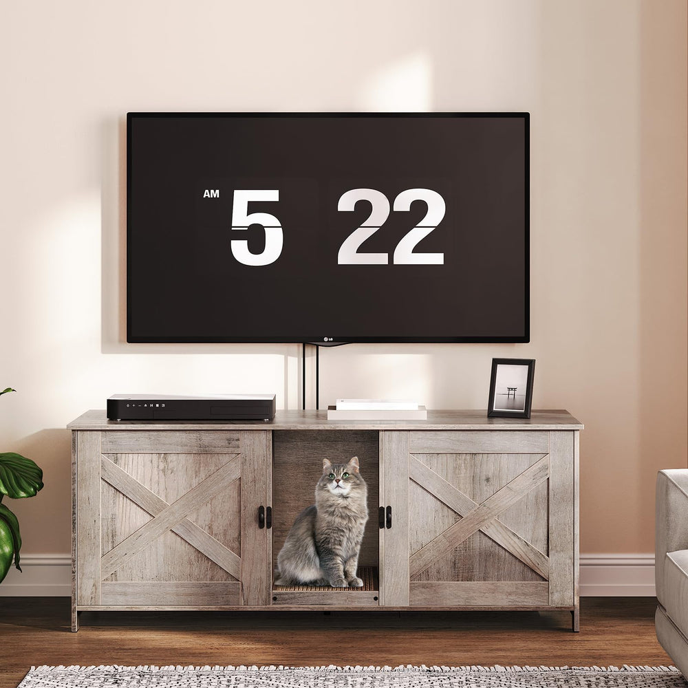 MAHANCRIS cat enclosure includes detachable honeycomb scratching board for playful scratching