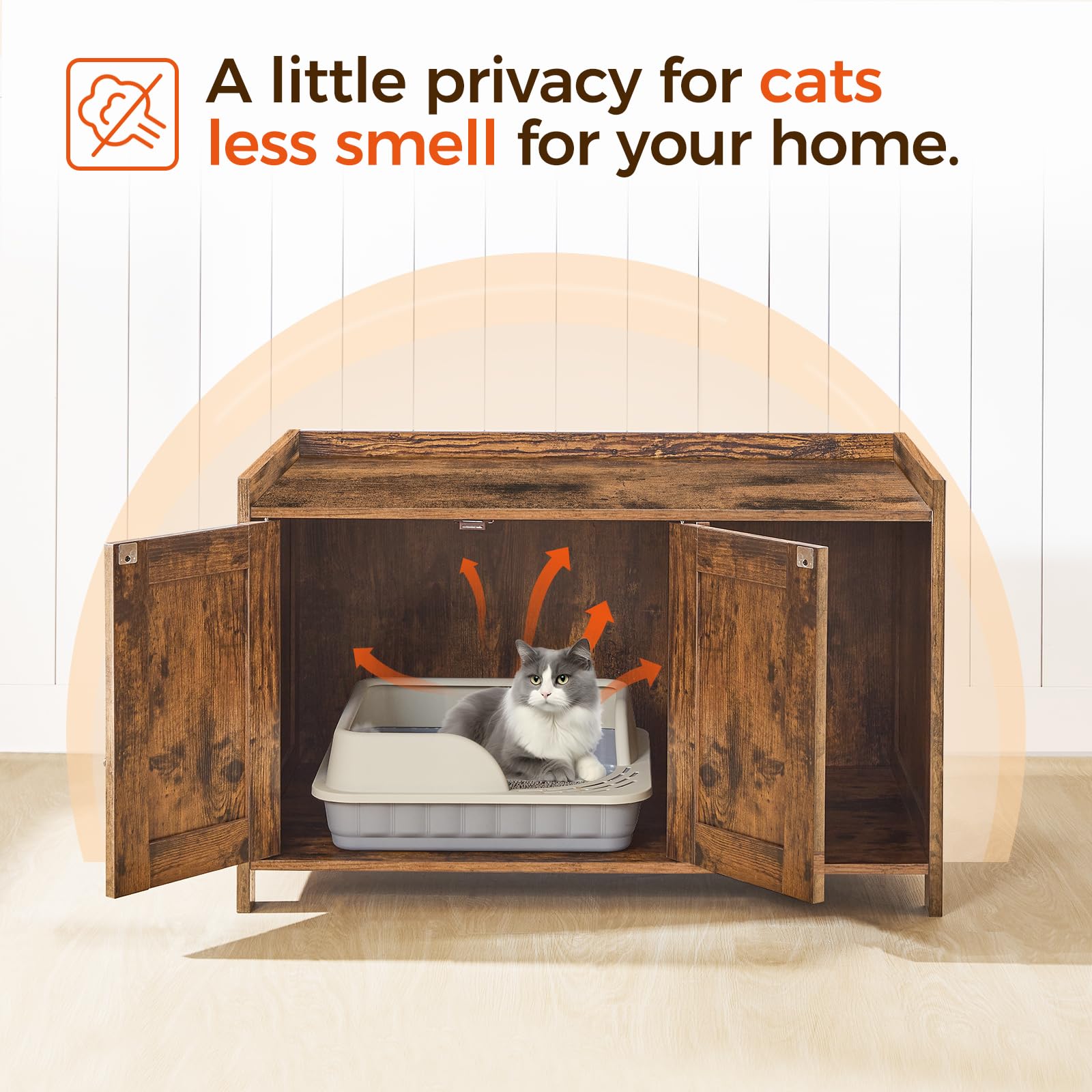 MAHANCRIS features sturdy top surface for magazines, plants, or cups