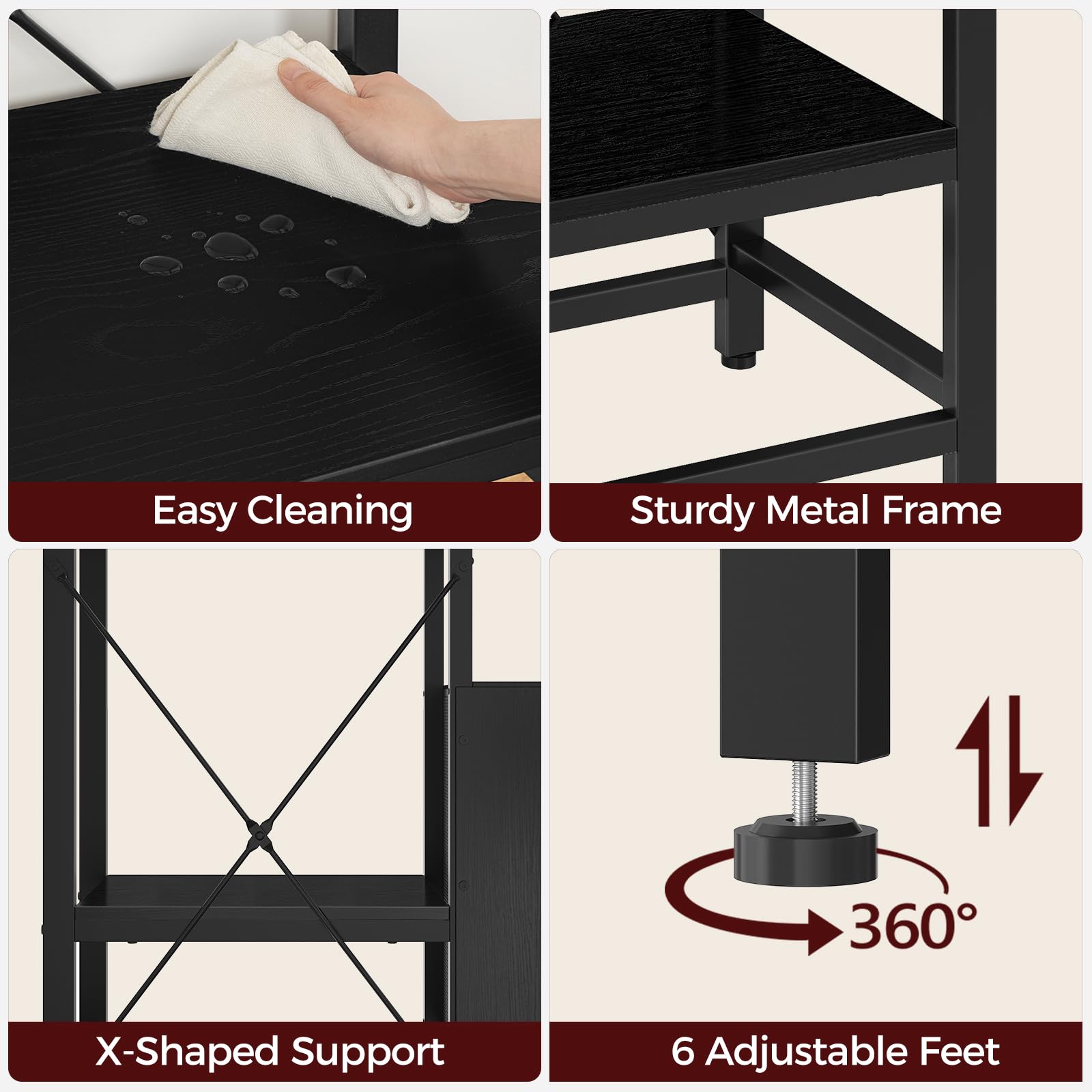 MAHANCRIS 36.2 by 19.7 by 30.5 inch dimensions fit spaces.