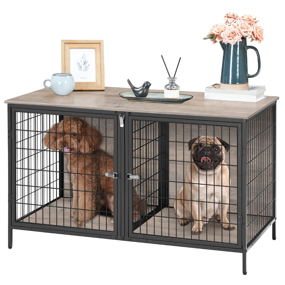 MAHANCRIS dog crate furniture easy-assembly design for quick setup.