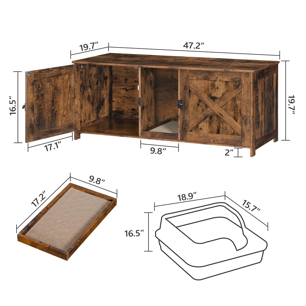 MAHANCRIS dual door design provides easy access for cleaning.