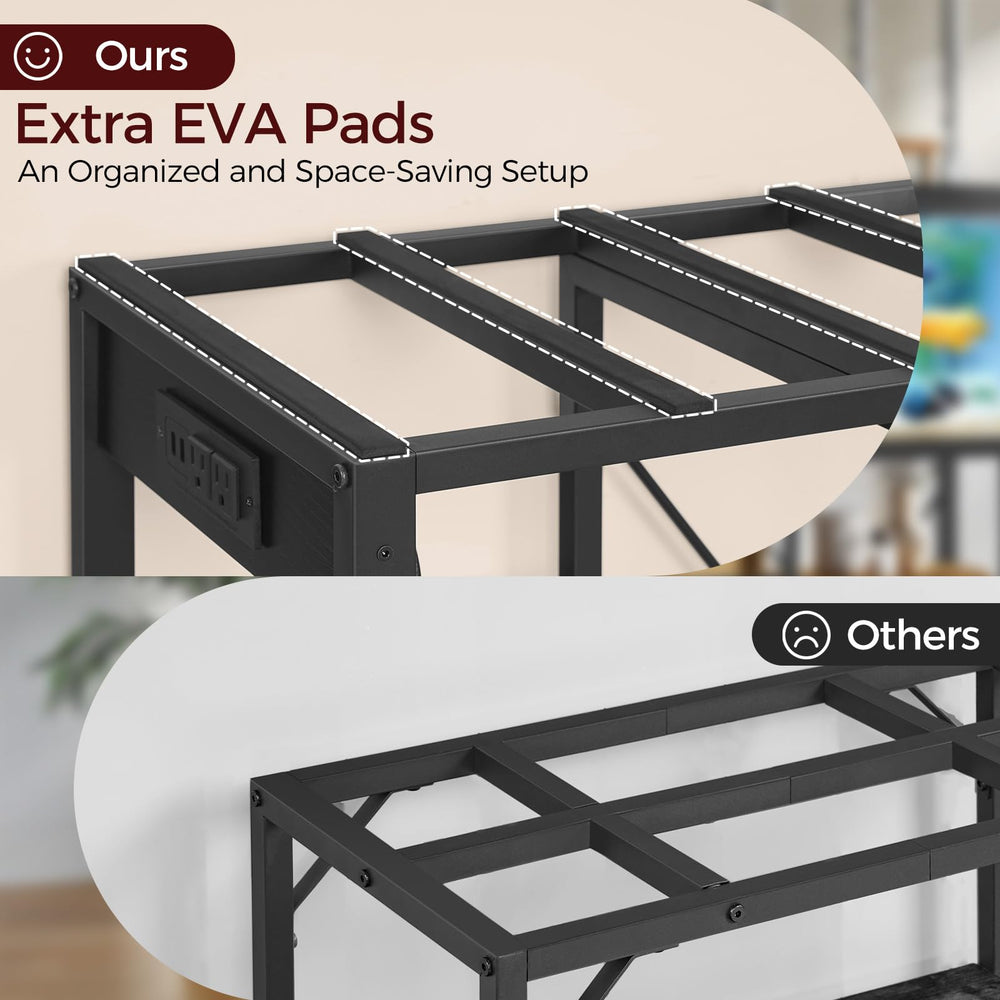 MAHANCRIS tank stand EVA-padded top protects the aquarium surface.