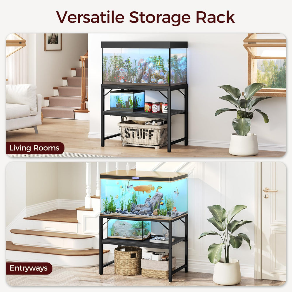 MAHANCRIS two-tier storage shelves organize equipment and supplies efficiently