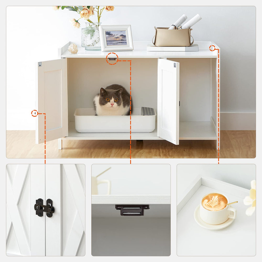 MAHANCRIS ventilated area helps airflow around the litter space.