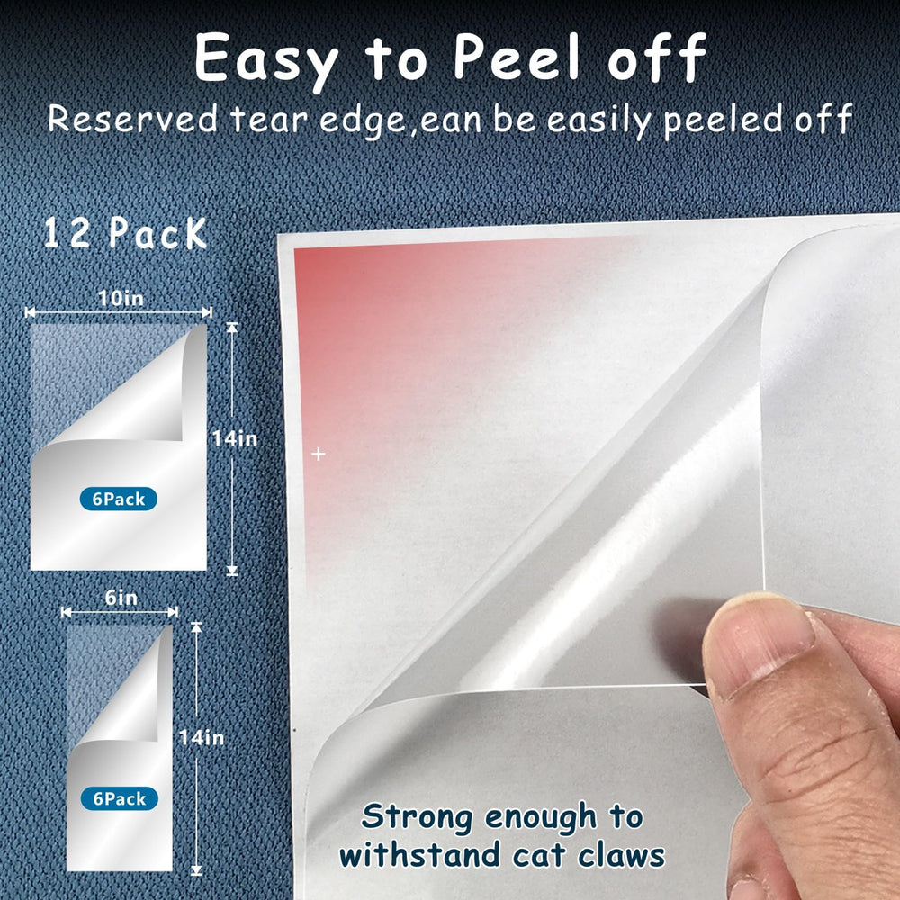 MAICOBI Cat Scratch Protector on wood surface shows versatile protection for furniture.