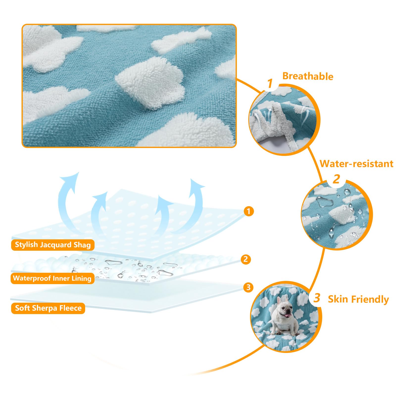 Maidewow double sided washable blanket is easy care